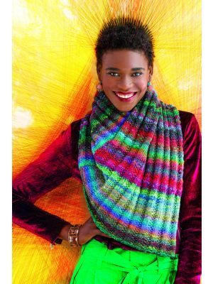 Color Rave Cowl using Noro Ito
